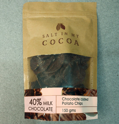 40% Milk Chocolate coated Potato Chips